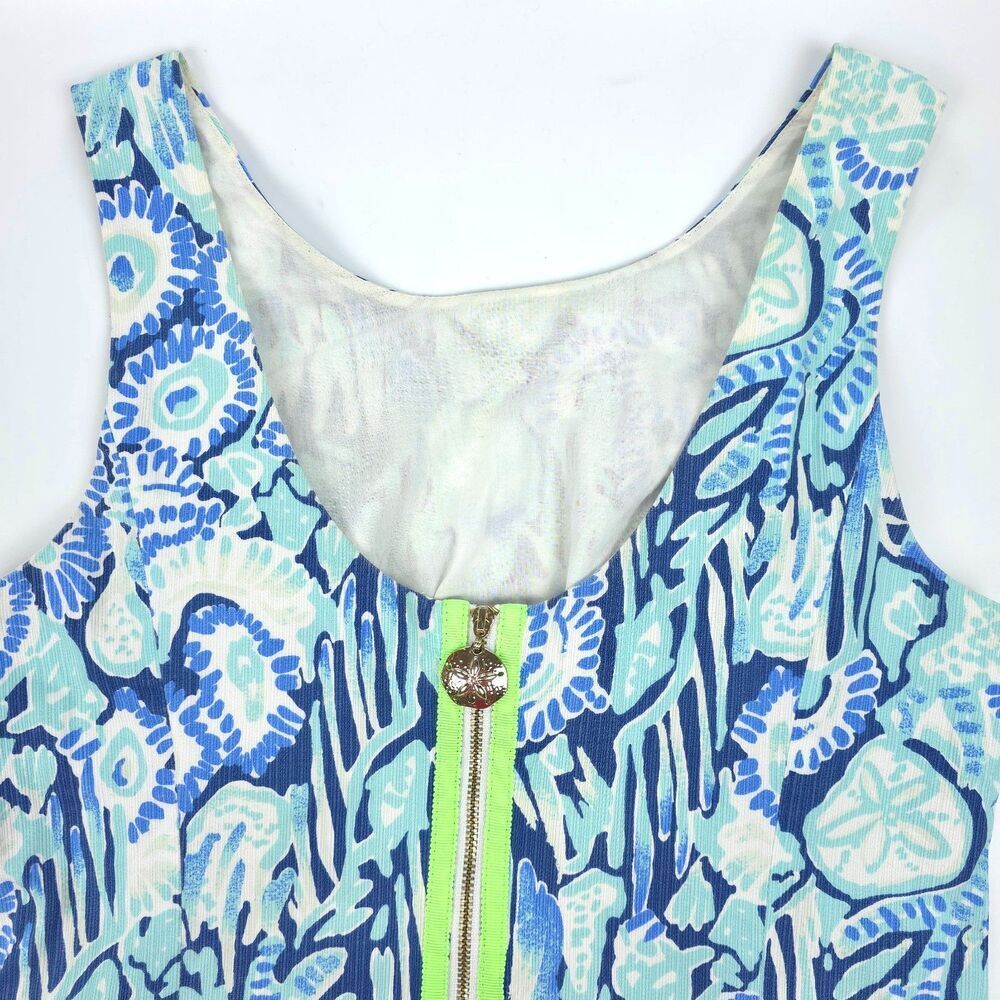 LILLY PULITZER Mila Shift Mini Dress Indigo Sunset 70s Resort Beachy Boho Preppy - Picture 8 of 11